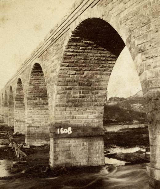 The Stone Arch bridge.